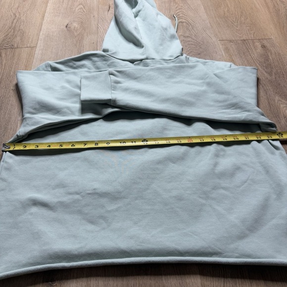 NWT womens Easel Smiley pullover Hoodie green size L - Picture 6 of 6